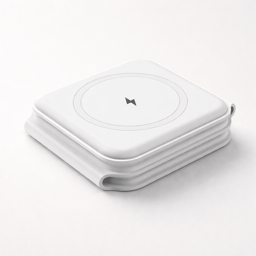 3 in 1 foldable magsafe wireless charger in folded position