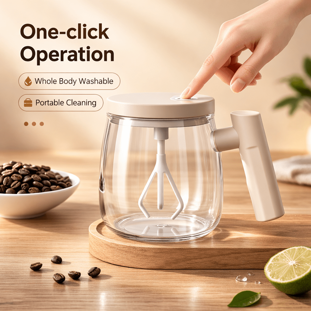 Rechargeable Self Stirring Coffee Mug