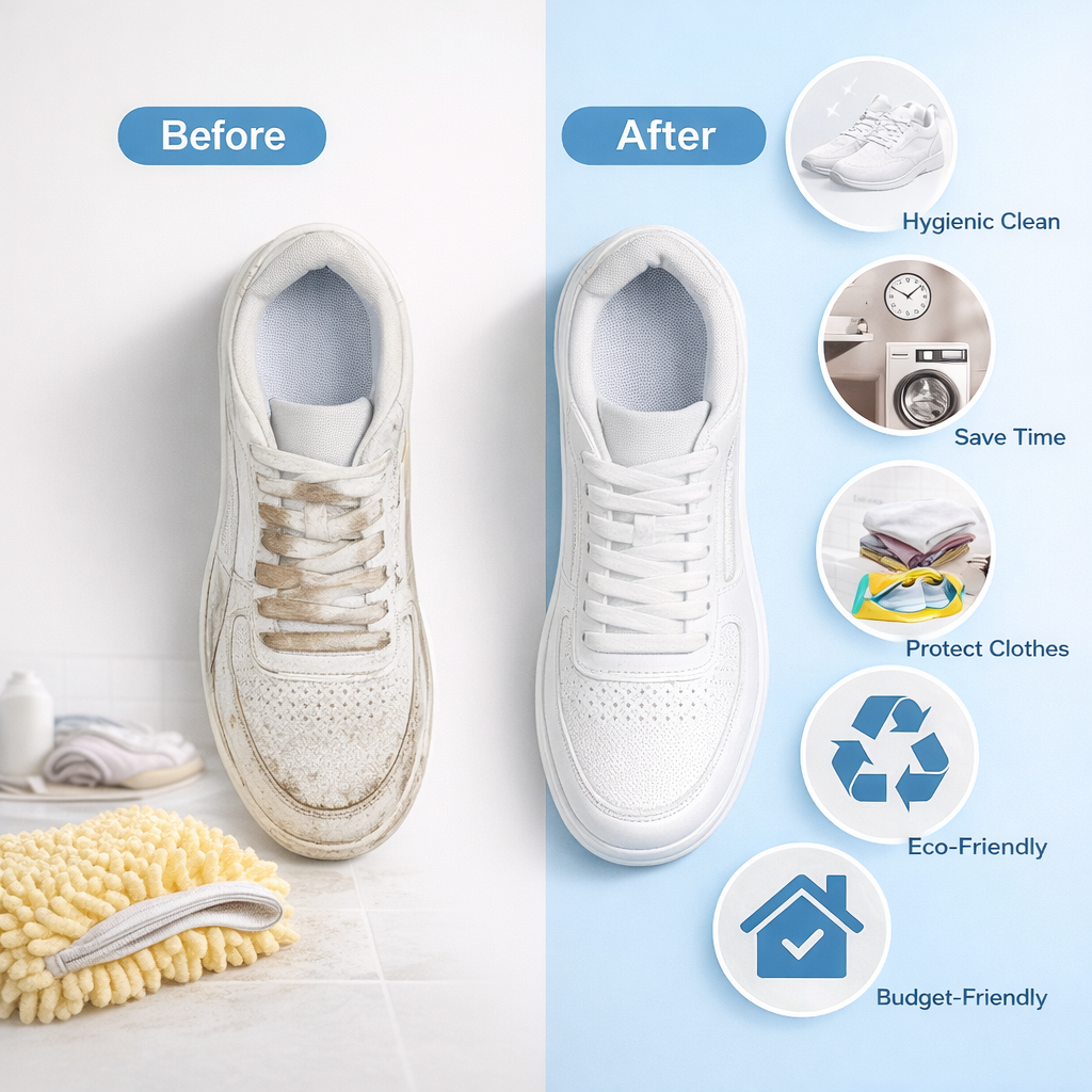 Microfiber Shoe Wash Bag