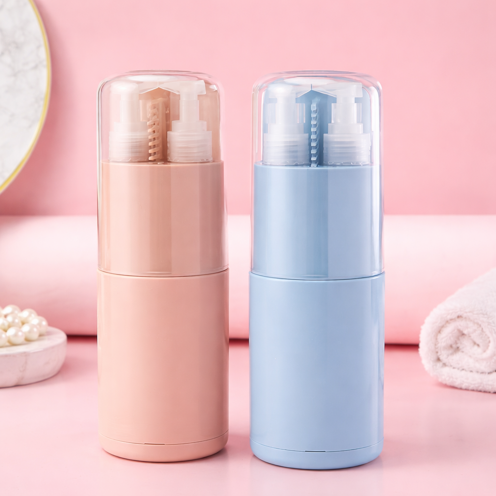 6-in-1 Travel Essential Kit with Dispenser & Storage