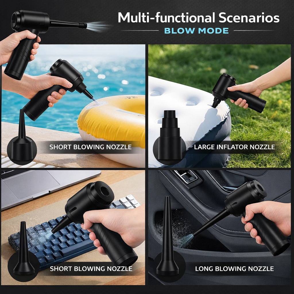 Compact Handheld Vacuum Cleaner and Blower