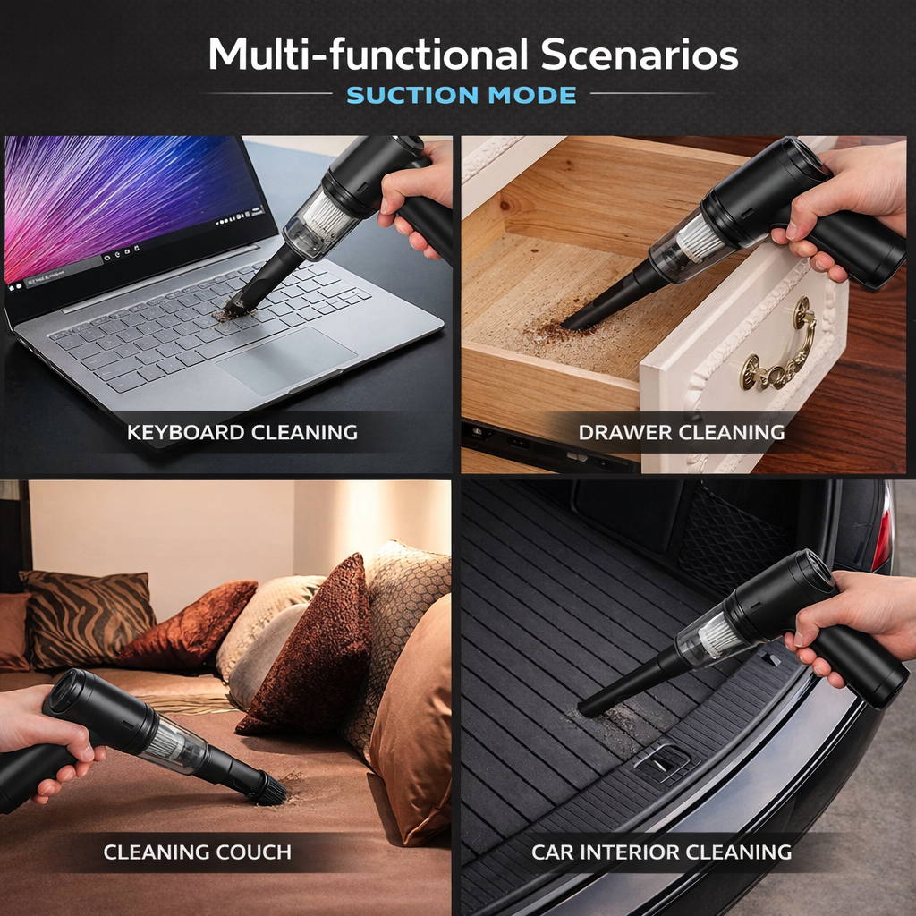 Compact Handheld Vacuum Cleaner and Blower